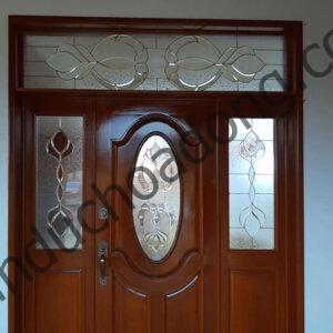 Cửa kính hoa đồng trang trí phòng khách tại Thanh Hóa